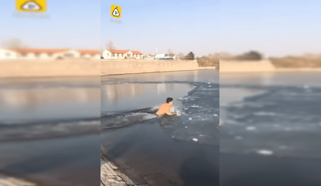 YouTube Viral: Entra a bucear a lago congelado y no puede salir a la superficie [VIDEO]