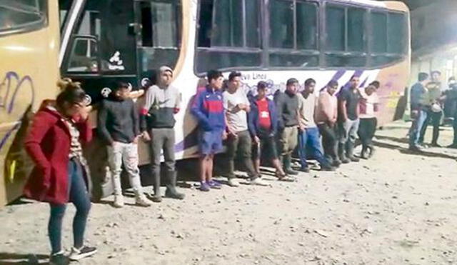 La Libertad: atrapan a 21 mineros ilegales con armas de guerra en Pataz 