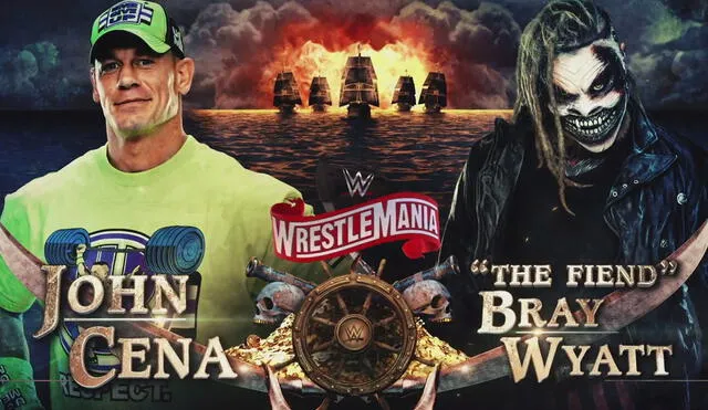 John Cena y 'El Demonio' Bray Wyatt se medirán en WWE Wrestlemania 36. Foto: WWE