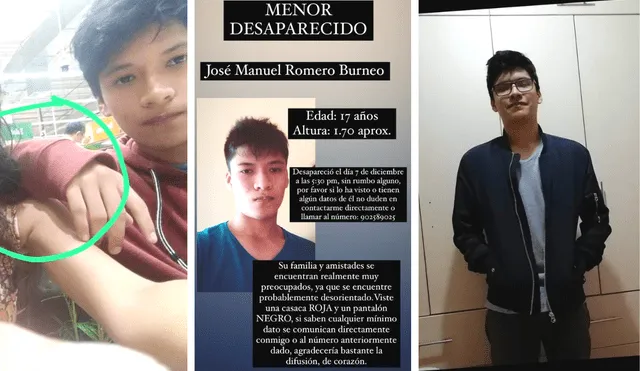 Cercado de Lima | “Por favor, encuéntrenlo”: familia busca a menor de 17 años desaparecido tras salir de su casa | PNP. Foto: composición LR/cortesía
