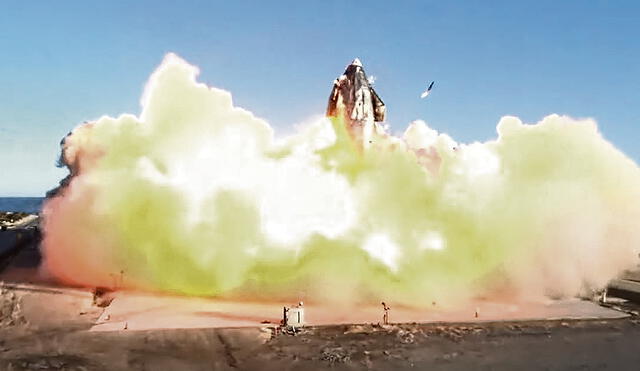 SpaceX Starship: explota prototipo de cohete que Elon Musk planea llevar a Marte Foto: AFP