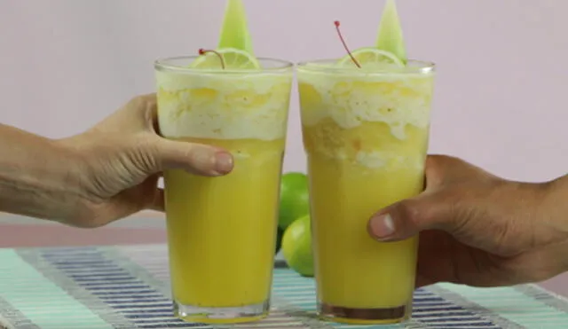 Aprende a preparar una limonada frozen con piña