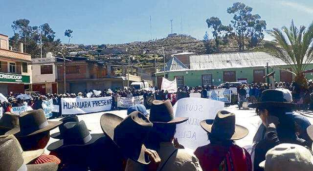 marchan. Candaraveños piden 17 l/s de agua a minera, además de nueva mesa de diálogo.