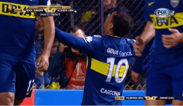 Alianza Lima vs Boca Juniors: Cardona anotó el primero para los 'Xeneizes' con una gran definición [VIDEO]