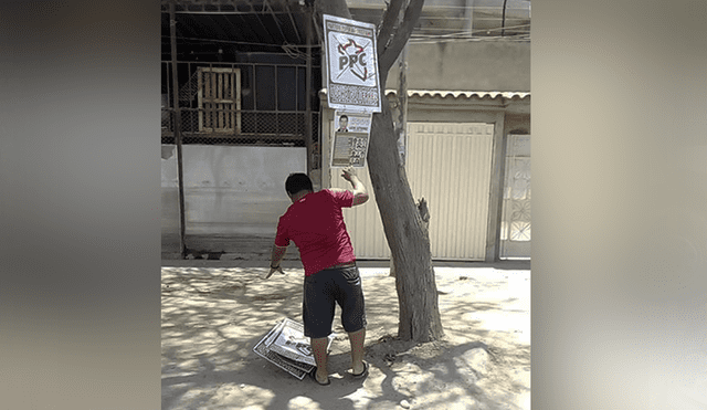 Elecciones 2018: No pudo ser alcalde, pero retiró sus propios carteles electorales