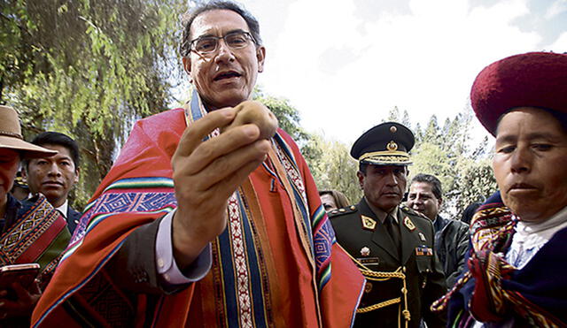 Cusco: Presidente Martín Vizcarra recibe polo en apoyo al referéndum [VIDEO]