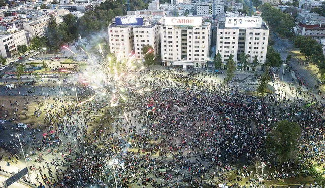 protestas celebracion chile foto: afp
