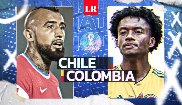 Chile recibirá a Colombia en la segunda fecha de las Eliminatorias Qatar 2022. Foto: Composición La República/Fabrizio Oviedo