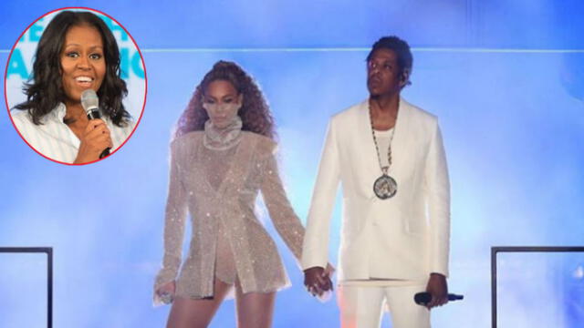 Michelle Obama se robó el show en el recital de Beyoncé y Jay-Z