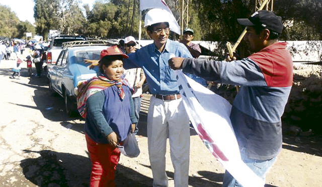 Excandidato de Moquegua fue detenido por tener volantes contra el sistema y mineras