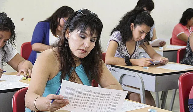 Prueba. Los maestros que obtengan buenas notas clasificarán a la segunda etapa del proceso. Foto: difusión