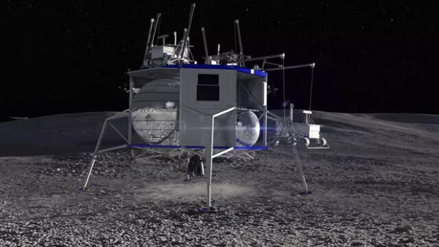 Amazon: Jeff Bezos presentó un increíble vehículo de aterrizaje lunar [VIDEO]