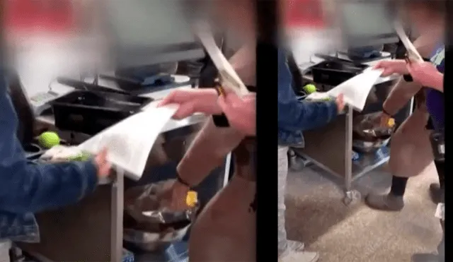 Denuncian a escuela que lanzó a la basura el almuerzo de sus estudiantes por pequeña deuda [VIDEO]