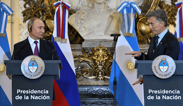 Argentina: video muestra la broma que hizo Macri a Putin en plena conferencia