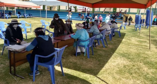 La campaña se realizó el último sábado en el estadio Alto de Amados, donde se aplicó las pruebas rápidas. Foto: Gerencia Regional de Salud.