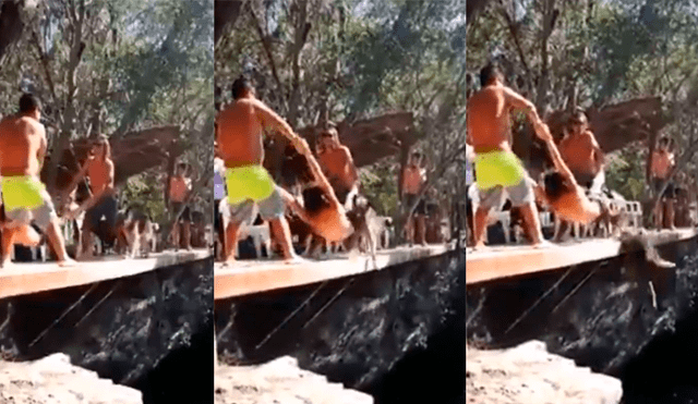 Facebok viral: perro termina cayendo a lago, debido a su curiosidad extrema [VIDEO]