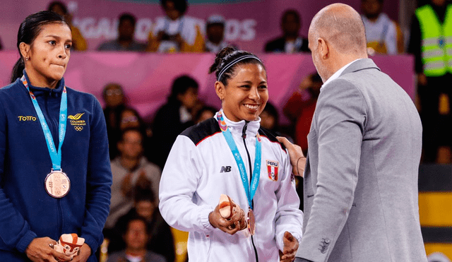 La luchadora Thalía Mallqui ganó la medalla de bronce en los Juegos Panamericanos Lima 2019. | Foto: IPD