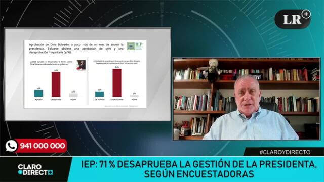 AAR: “La presidencia de Dina Boluarte es una presidencia débil” 