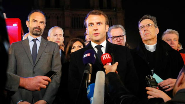 "Reconstruiremos Notre Dame", prometió Emmanuel Macron