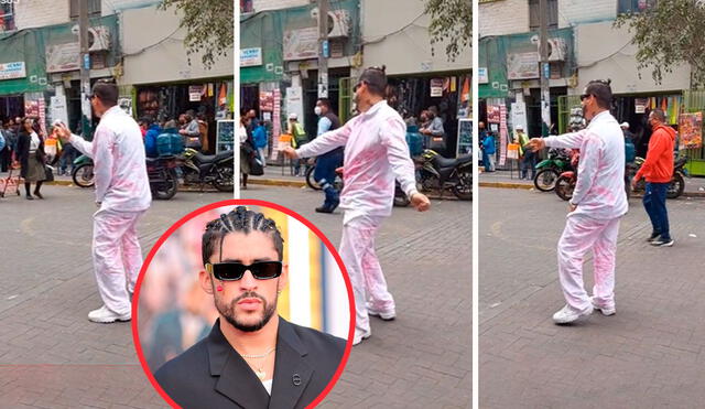 El joven se hizo pasar como su artista favorito, por lo que visitó un traje de color rosado y unas trenzas. Foto: composición LR/TikTok/@chrissalas85