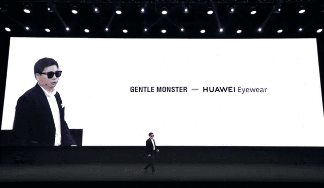 Huawei también presentó su nueva línea de lentes inteligentes.
