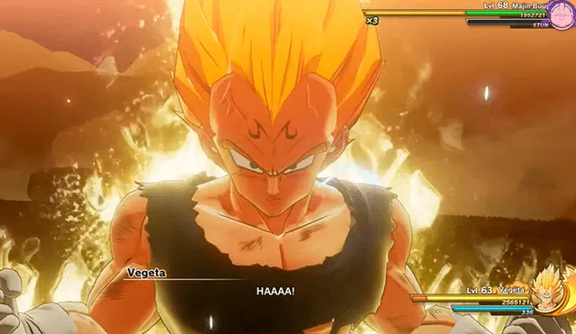 Gameplay de Dragon Ball Z Kakarot nos muestra la épica pelea entre Majin Vegeta y Majin Boo.