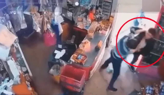 Ladrones cortan el cuello a dueño de supermercado chino y este los bota a golpes [VIDEO] 