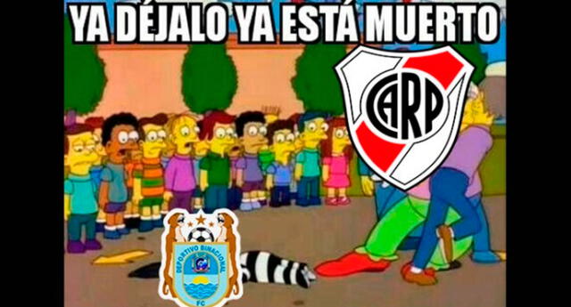 Mira los mejores memes de la derrota de Binacional ante River Plate. Foto: Redes Sociales