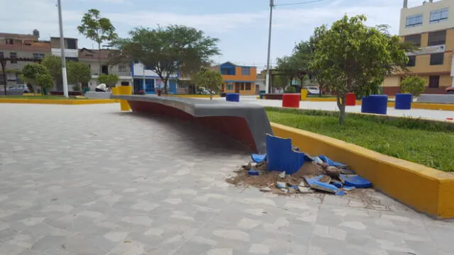 parque infantil florero daños La Victoria Chiclayo Lambayeque