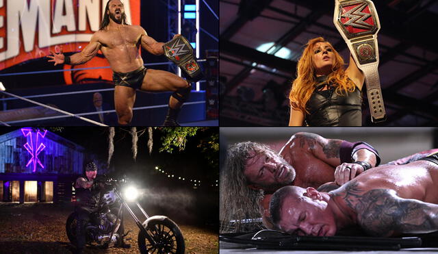 WWE Wrestlemania 36 se lució este sábado y domingo en el mayor evento de lucha libre del mundo. Foto: WWE/Composición