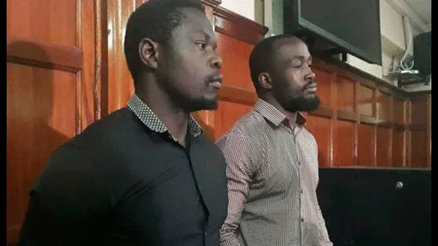 Alex Mahaga Olaba y Lawrence Frank Wanyama recibiceron la condena el último viernes 16 de agosto. Foto: @KBCChannel1