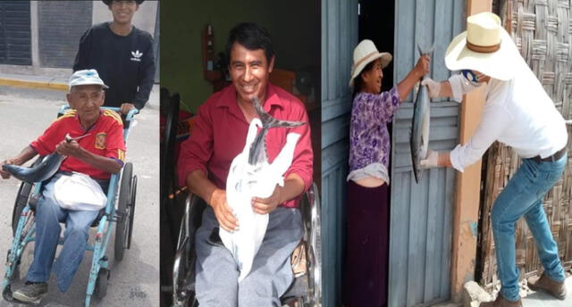 Alcalde regala pescado fresco casa por casa en Arequipa.