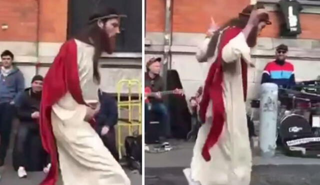 Facebook: “Jesús” resucita y baila “Pasito Perrón” en polémico video viral