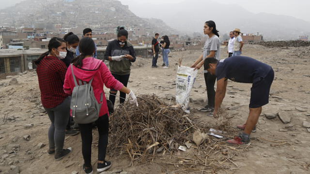 Independencia: realizan limpieza de Huaca ante constantes denuncias de vecinos [FOTOS]