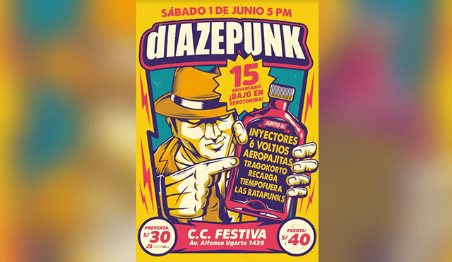 Diazepunk celebra los 15 años del disco ‘Bajo en serotonina’