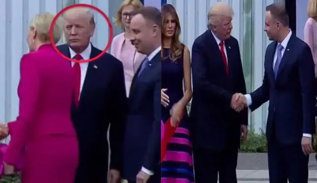 Twitter: el 'saludo' de la primera dama de Polonia a Donald Trump que la volvió viral  [VIDEO]