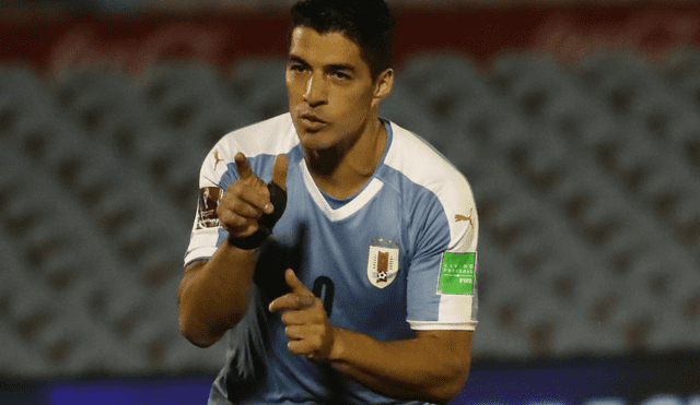 Luis Suárez abrió el marcador para Uruguay. Foto: AFP