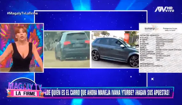 Ivana Yturbe fue captada manejando el auto de Mario Irivarren [VIDEO]
