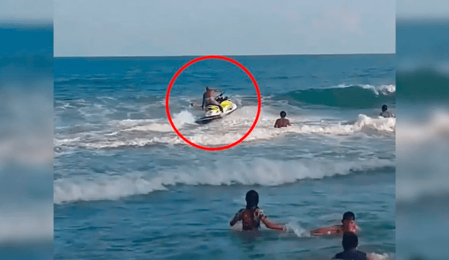 Hombre en moto acuática salva a un niño de ahogarse con increíble maniobra [VIDEO]