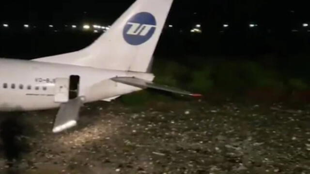 Rusia: 170 pasajeros salvan de morir tras despiste e incendio de avión [VIDEO] 