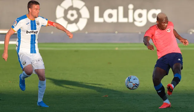 Luis Advíncula disputó amistoso con el Rayo Vallecano previo al inicio del fútbol español. Foto: @RayoVallecano