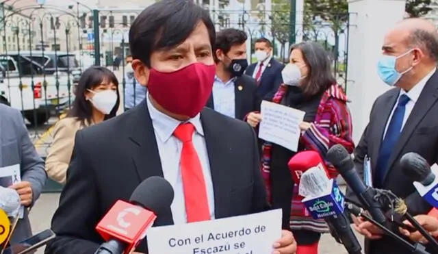 Congresista Ancalle señaló que las nuevas denuncias contra el presidente Vizcarra hacen que la situación sea insostenible. Foto: Captura de video