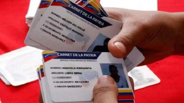 El Carnet de la Patria es lo fundamental para ingresar al sistema en Venezuela. Foto: difusión