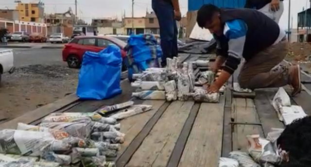 Policía en Tacna halla lujosas botellas whisky y tequila camufladas en camión [VIDEO]
