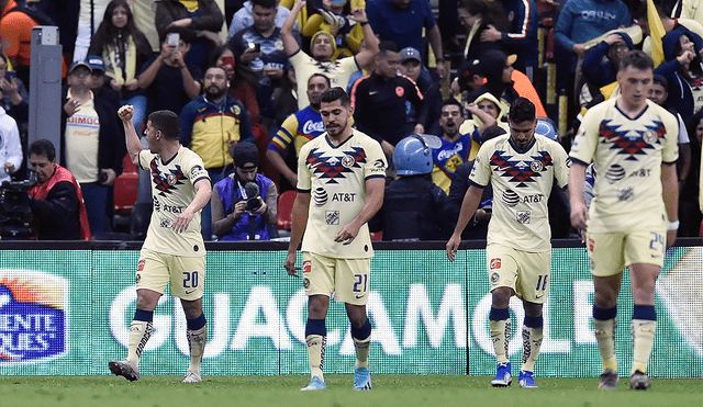 Richard Sánchez marcó el 2-0 en el América vs Monterrey por la final de la Liga MX 2019. Foto: AFP