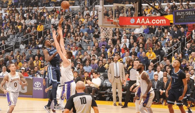 Memphis Grizzlies vencen a Los Angeles Lakers en partido por la NBA