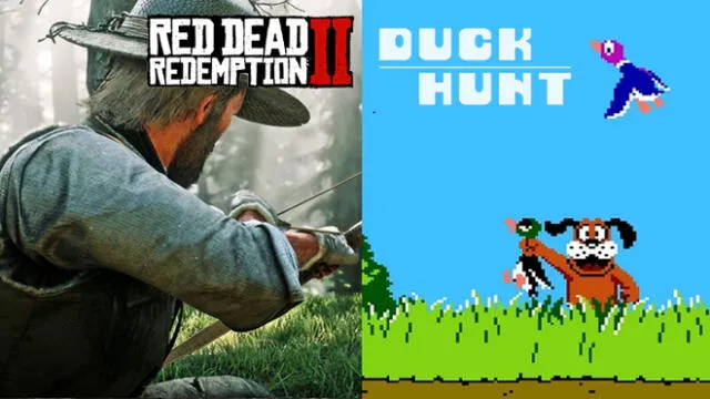 En Red Dead Redemption 2 puedes cazar como en Duck Hunt de NES [VIDEO]
