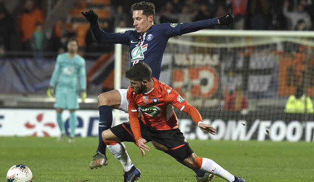 PSG venció 1-0 a Lorient y clasificó a octavos de final de la Copa de Francia. Foto: AFP.
