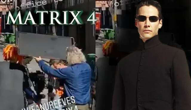Keanu Reeves es visto como Neo en los videos del rodaje de Matrix 4.