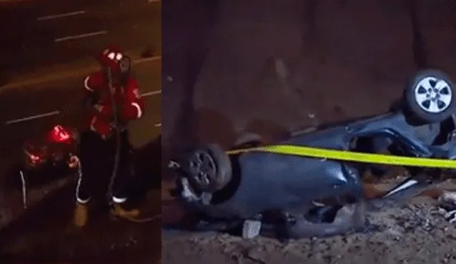Costa Verde: auto cae a precipicio y deja dos muertos [VIDEO]